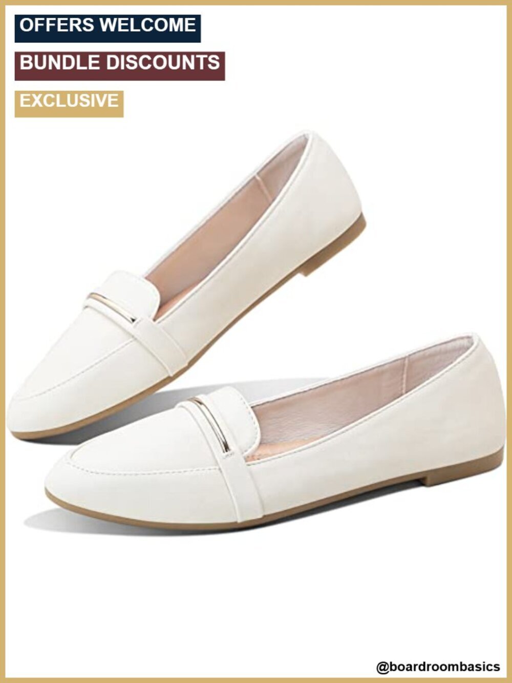 Pointy Toe Penny Loafer Flat Faux Suede & Faux Leather Cute Slip On Work Ballet